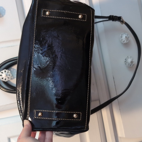 Dooney and Bourke Patent Leather Satchel - Picture 7 of 10